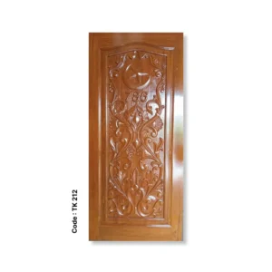 786 Floral Teak Door – Code TK 212