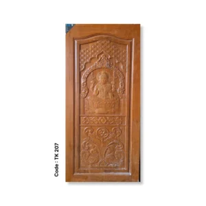 Divine Lakshmi Teak Door – Code TK 207