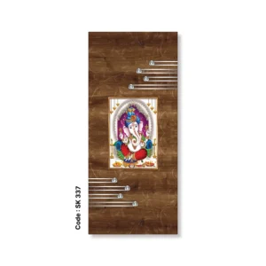 Ganesh Blessing Lamination German Door – Code SK 337