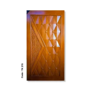 Geometric Texture Teak Door – Code TK 215