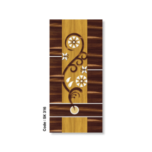 Golden Vine Lamination German Door – Code SK 316