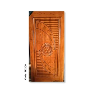 Om Symbol Teak Door – Code TK 209