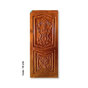 Ornate Floral Teak Door – Code TK 219