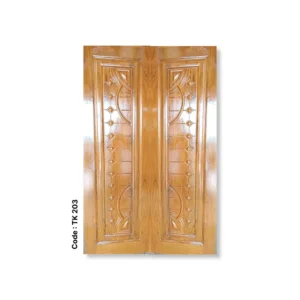 Royal Carved Teak Double Door – Code TK 203