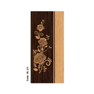 Royal Floral Panel Digital WPC Door – Code RL 211