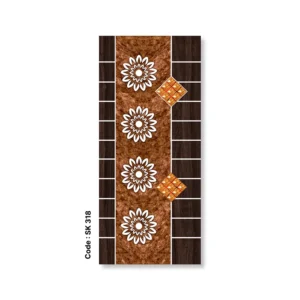 Sunburst Pattern Lamination German Door – Code SK 318