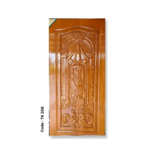 Tirupati Carved Teak Door – Code TK 208