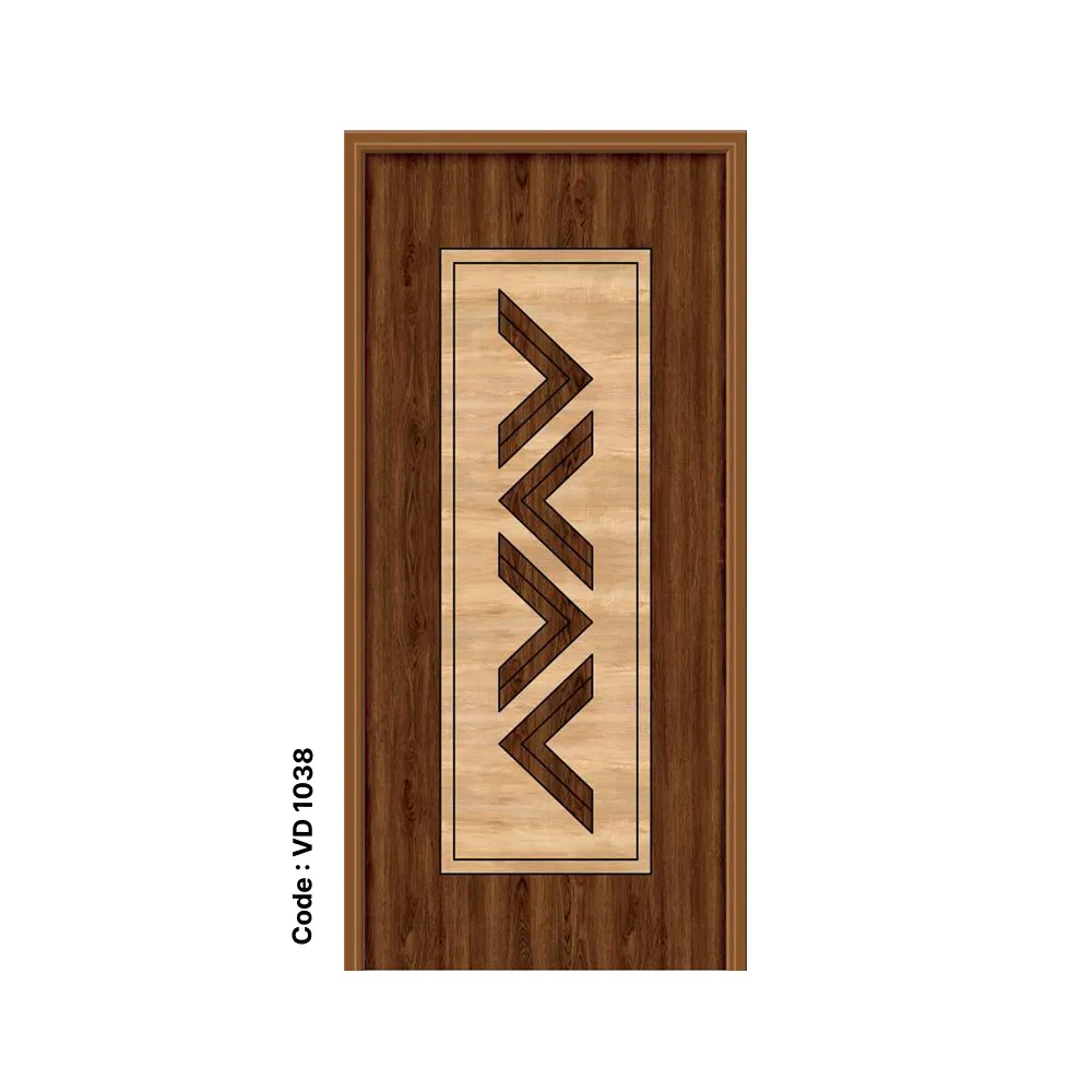Chevron Line Laminated Grooving Door – Code VD 1038