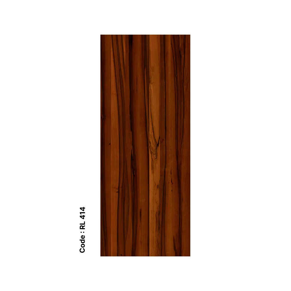 Deep Walnut Grain Digital WPC Door – Code RL 414