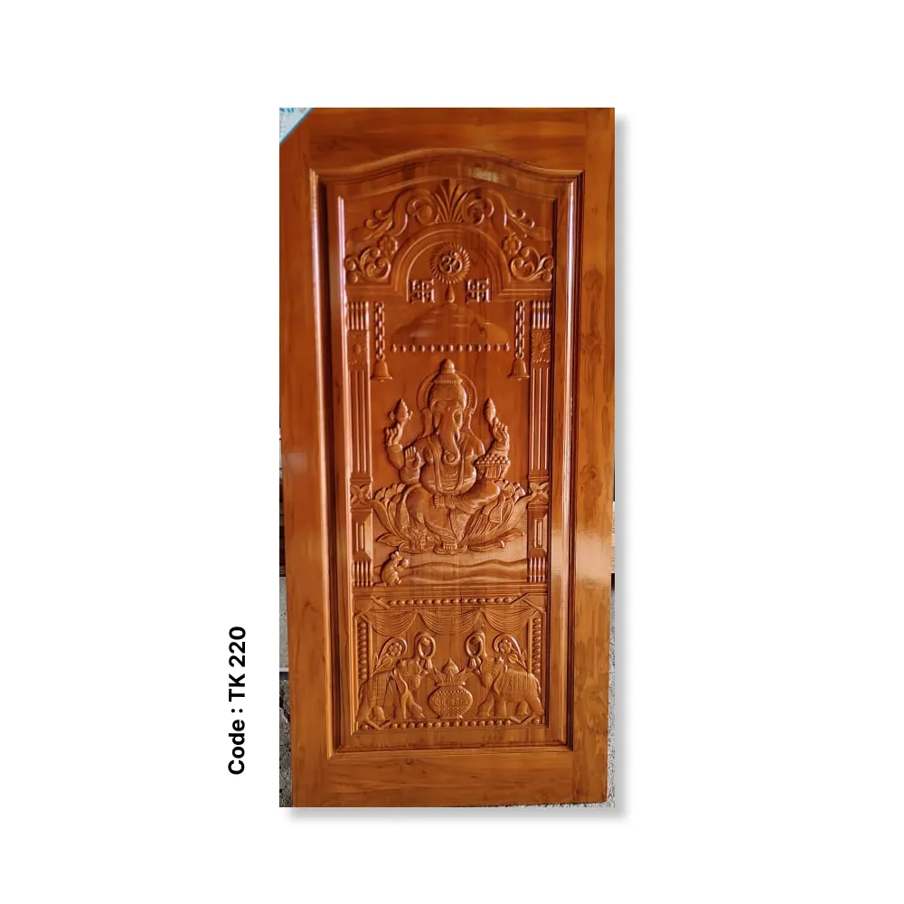 Divine Ganesh Teak Door – Code TK 220