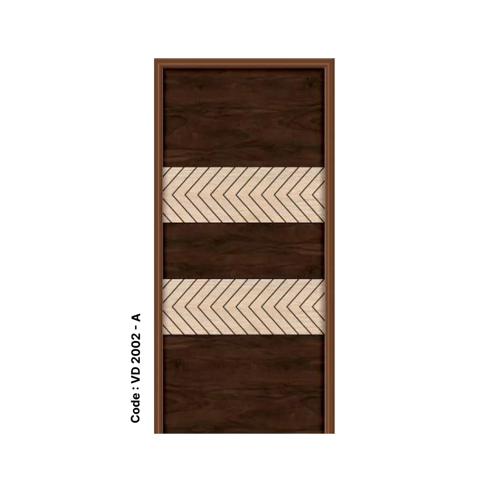 Dual Tone Horizontal Laminated Grooving Door – Code VD 2002 - Image 2