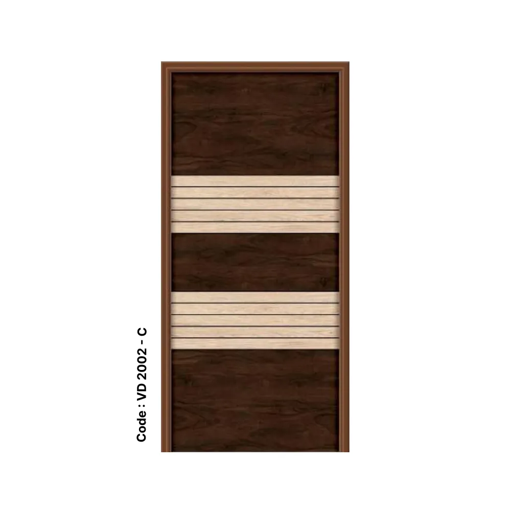Dual Tone Horizontal Laminated Grooving Door – Code VD 2002 - Image 4