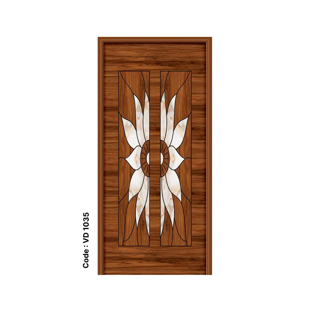 Marble Petal Duo Laminated Grooving Door – Code VD 1035