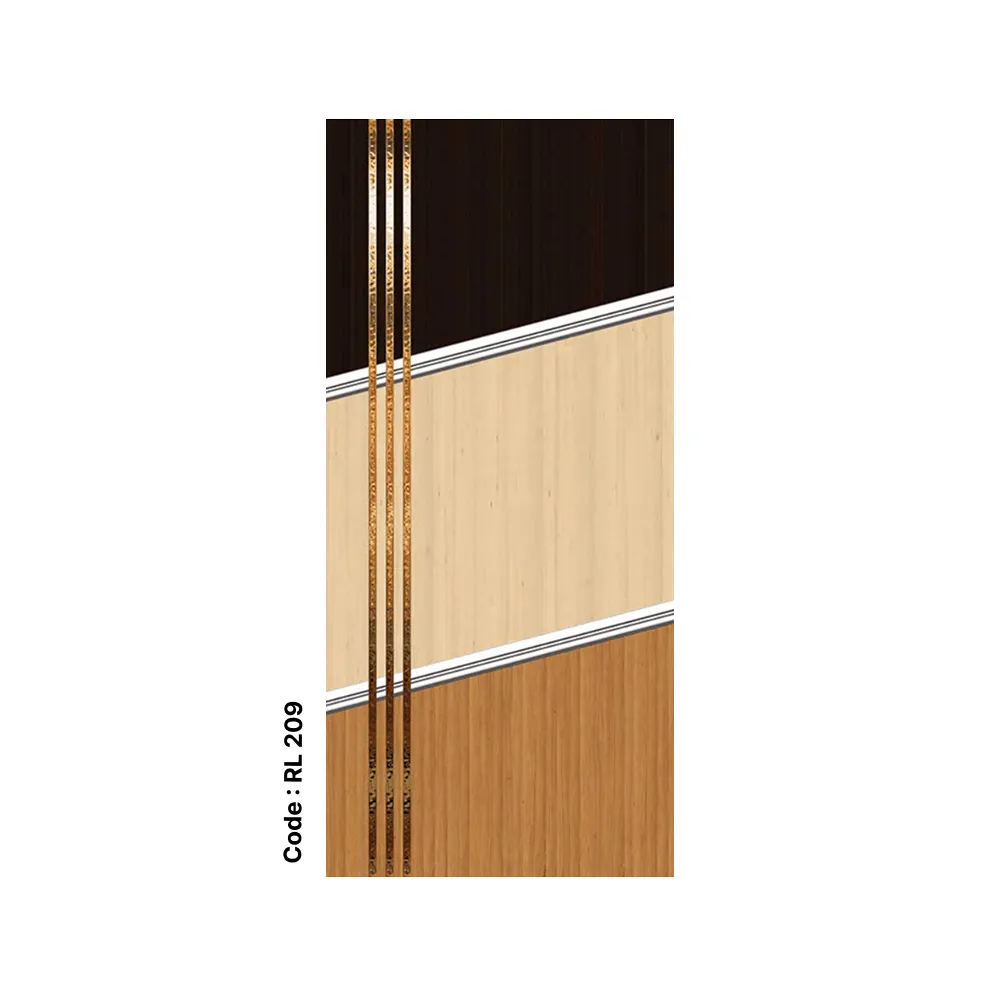 Tri-Tone Stripe Digital WPC Door – Code RL 209